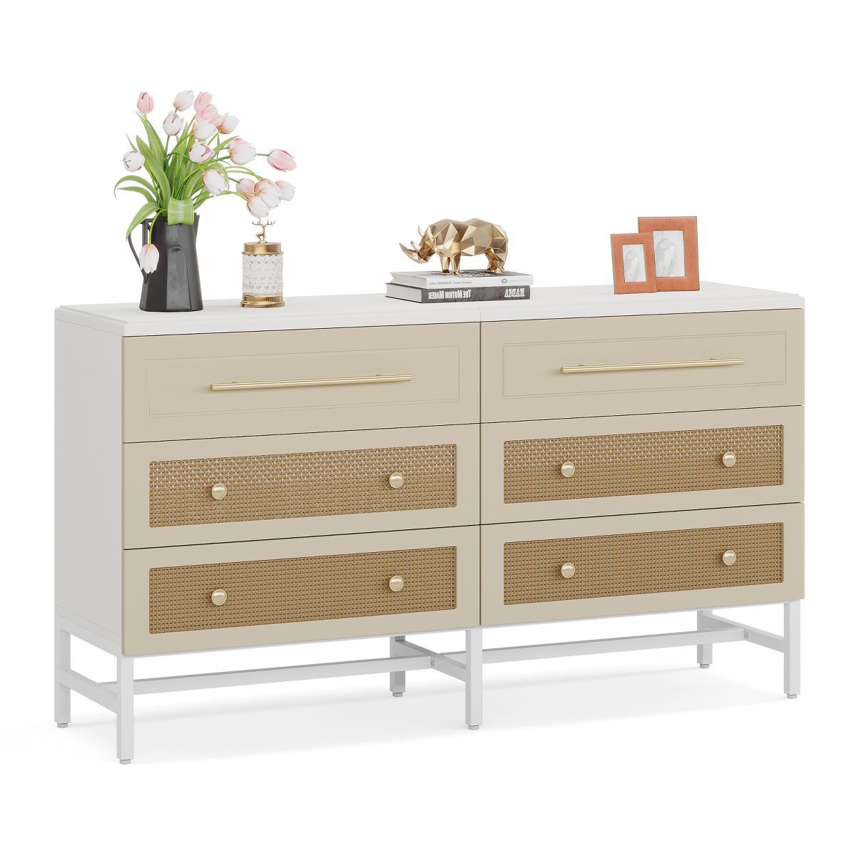 Tribesigns 6 Drawer Dresser, Modern Double Chest of Drawer | Target