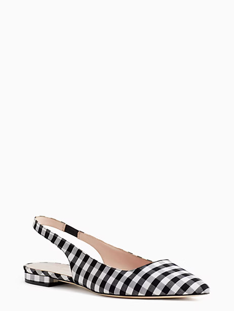 Kate Spade Brooke Flats, Black/White - Size 5 | Kate Spade (US)