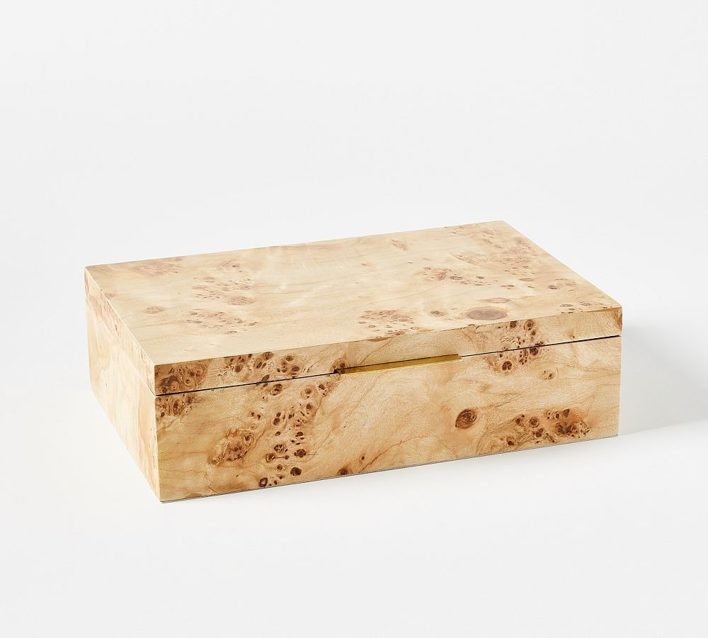 Burlwood Jewelry Box, Large | Pottery Barn (US)
