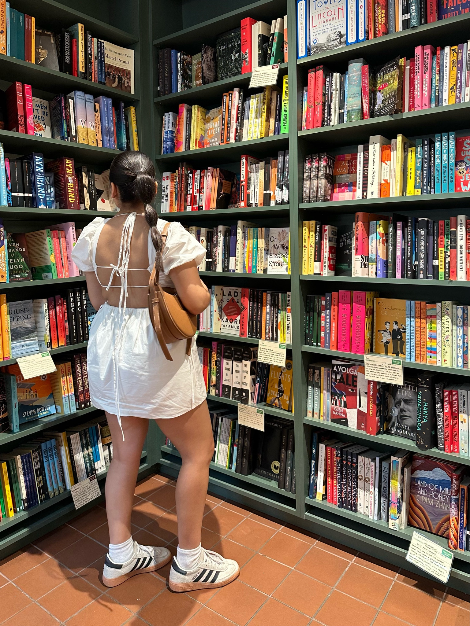 Casual weekend outfit idea 
Backless white mini Dress: small
Adidas handball spezial sneakers: 4.5 men 
Polene inspired shoulder bag 

#LTKfindsunder100 #LTKSeasonal #LTKstyletip