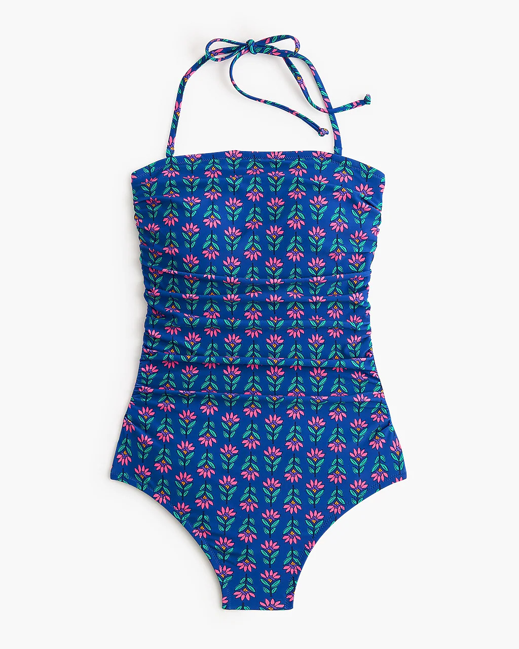 Printed strapless one-piece swimsuit | J.Crew Factory