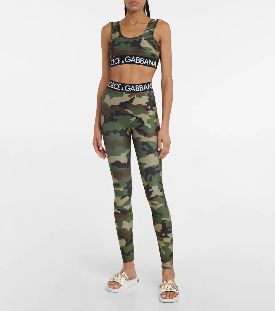 Camouflage jersey sports bra | Mytheresa (US/CA)