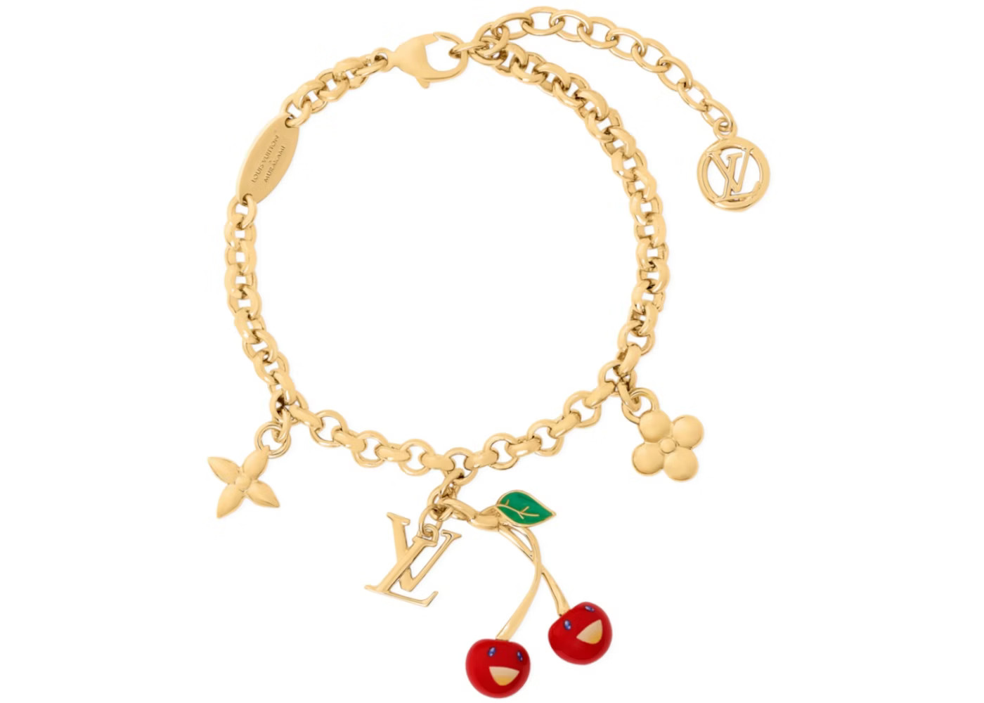 Louis Vuitton x Takashi Murakami Cherry BraceletGold-tone Metal | StockX