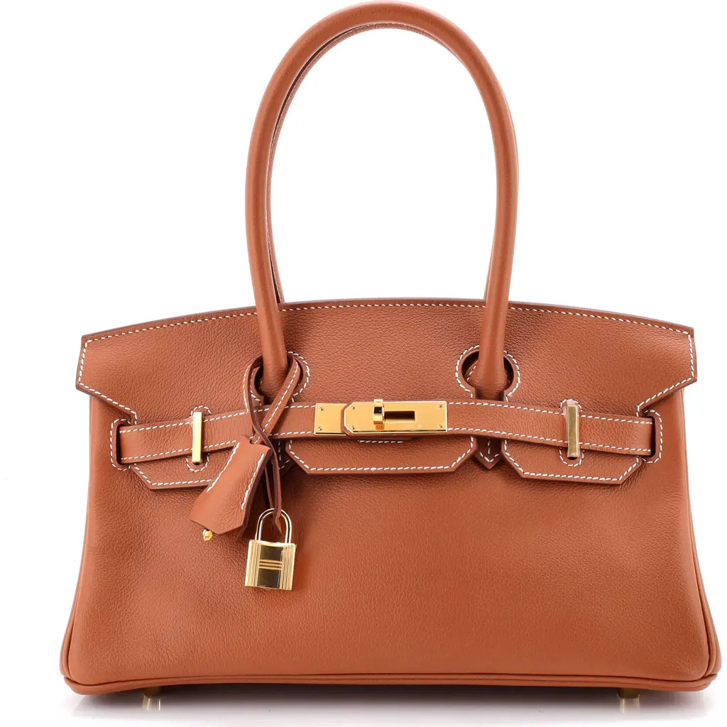 Pre-Owned Hermes Shoulder Light Birkin Bag Evercolor 29 in Gold at Nordstrom, Size Small | Nordstrom