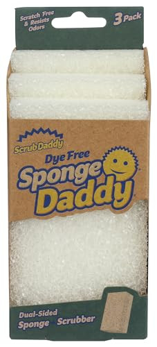 Scrub Daddy Dye Free Sponge Daddy 3 Count, 3 Ct | Amazon (US)