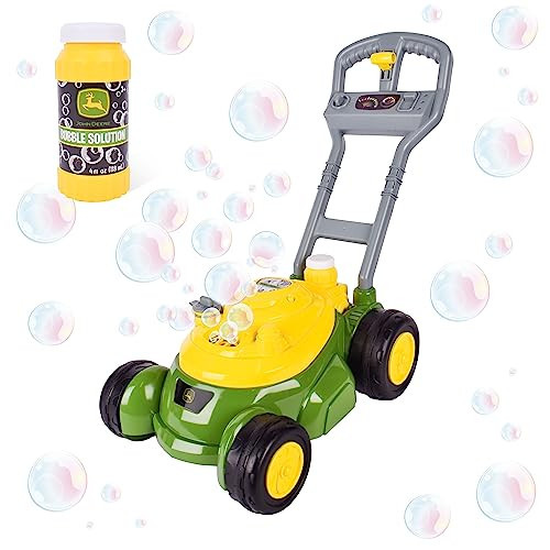 John Deere Bubble Lawn Mower for Toddlers, Bubble Blowing Machines, Indoor and Outdoor Gardening Toy, Birthday, Party Favor for Preschool Girls and Boys, No Batteries Required, 2+ | Amazon (US)