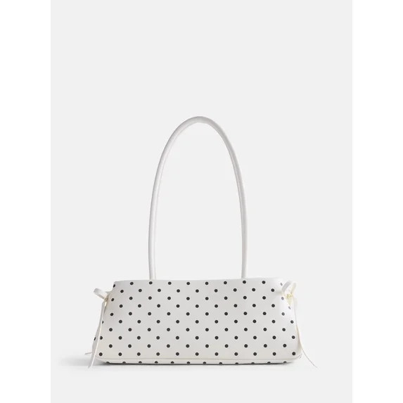 No Boundaries Women's Bow Shoulder Bag, Polka Dot | Walmart (US)