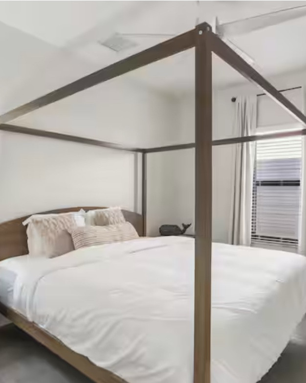 I always wanted a canopy bed, this is at our Vacation Rental at pineapple. If we lived here, I would drape a pretty white sheer linen over it.

#LTKTravel #LTKHome