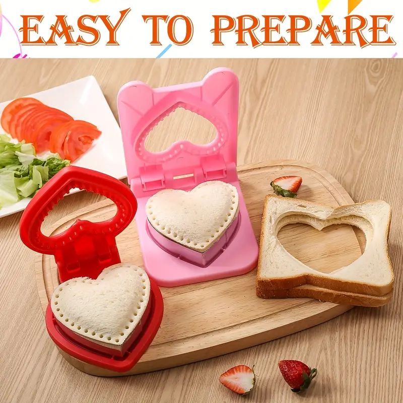 1pc, Heart Shaped Sandwich Cutter And Sealer, Pastry Cutter, For Lunch Box Decoration, Baking Too... | Temu Affiliate Program