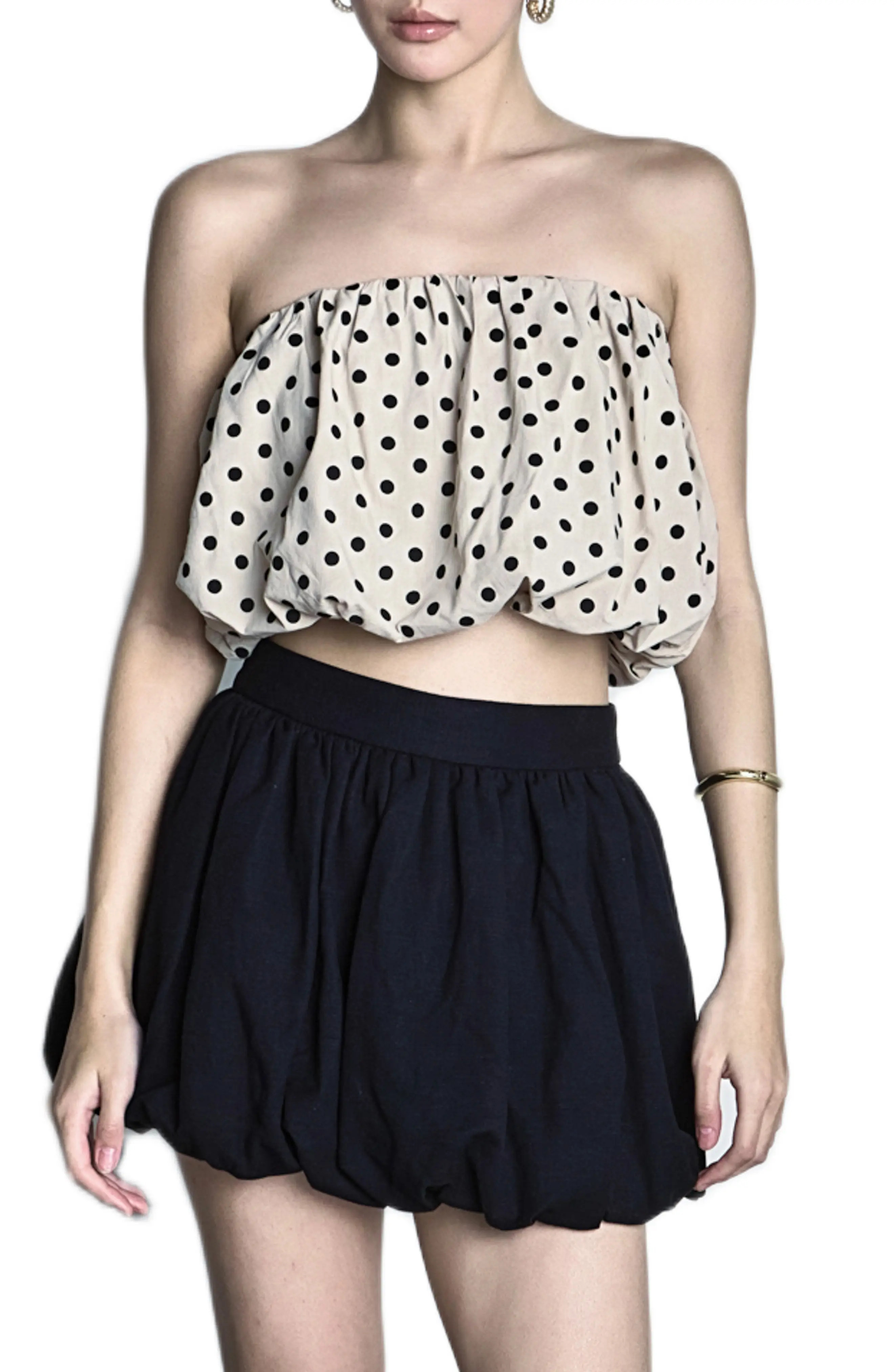 Endless Rose Polka Dot Strapless Bubble Top (Women) | Nordstromrack | Nordstrom Rack