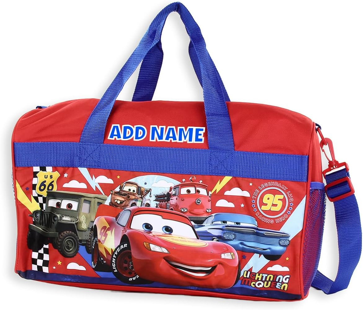 Personalized Licensed Kids Duffel Bag - Disney Cars | Amazon (US)