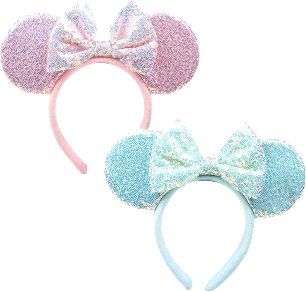FACHPINT Mouse Ears 2pcs Minnie Ears,Mickey Ears for Boys, Minnie Mouse Ears for Girls for Cospla... | Amazon (US)