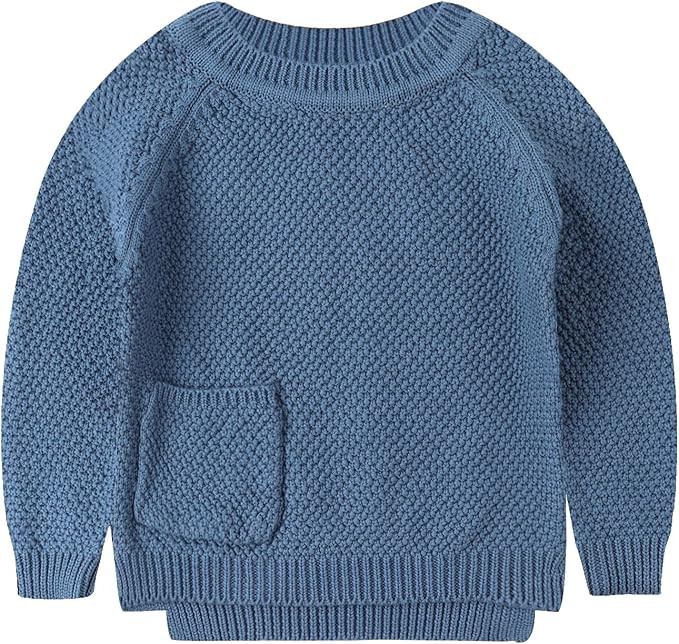 Peecabe Toddler Baby Girl Boy Cable Knit Sweater Cotton Infant Pullover Crewneck Long Sleeve Swea... | Amazon (US)