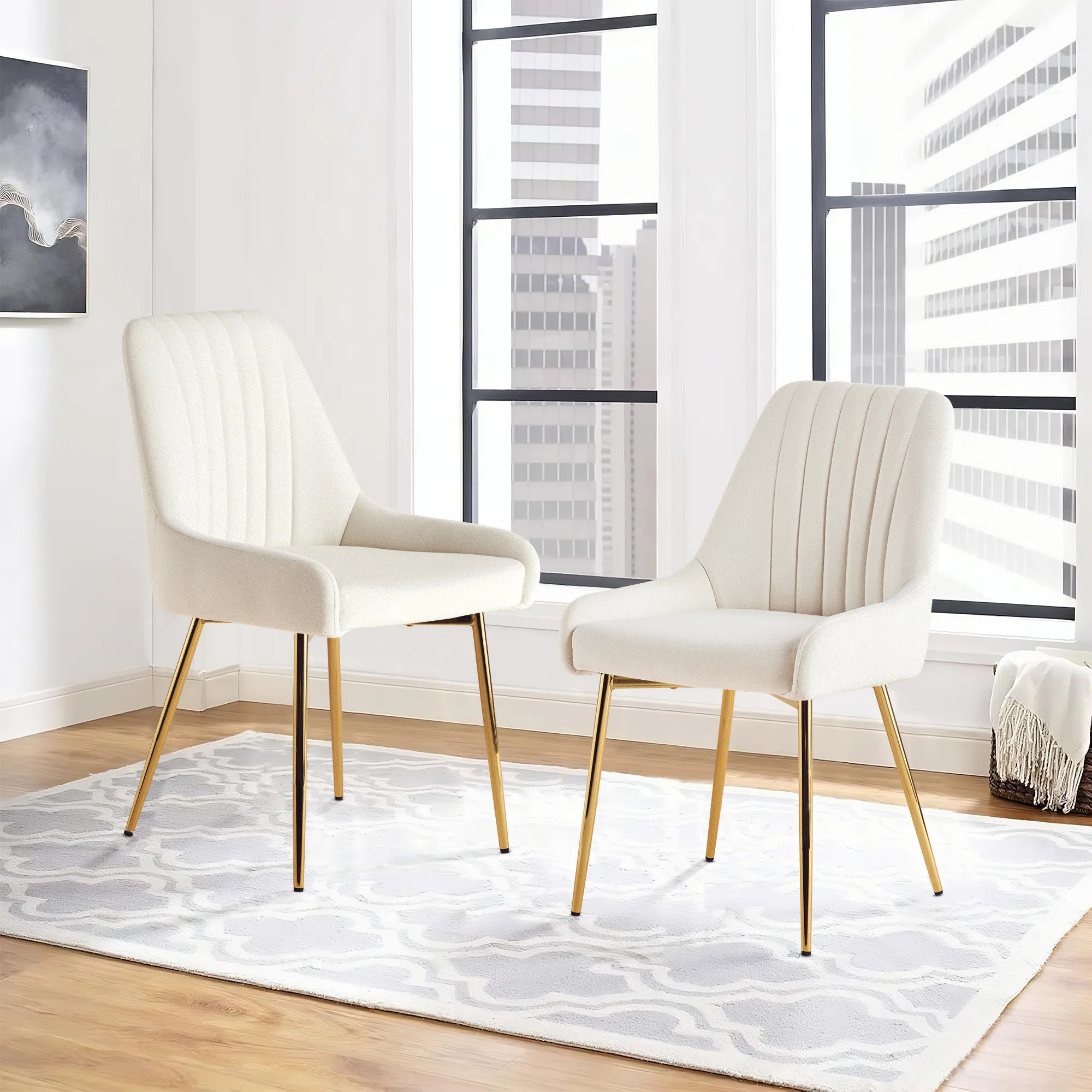 Kataleah Tufted Velvet Side Dining Chairs (Set of 2) | Wayfair North America