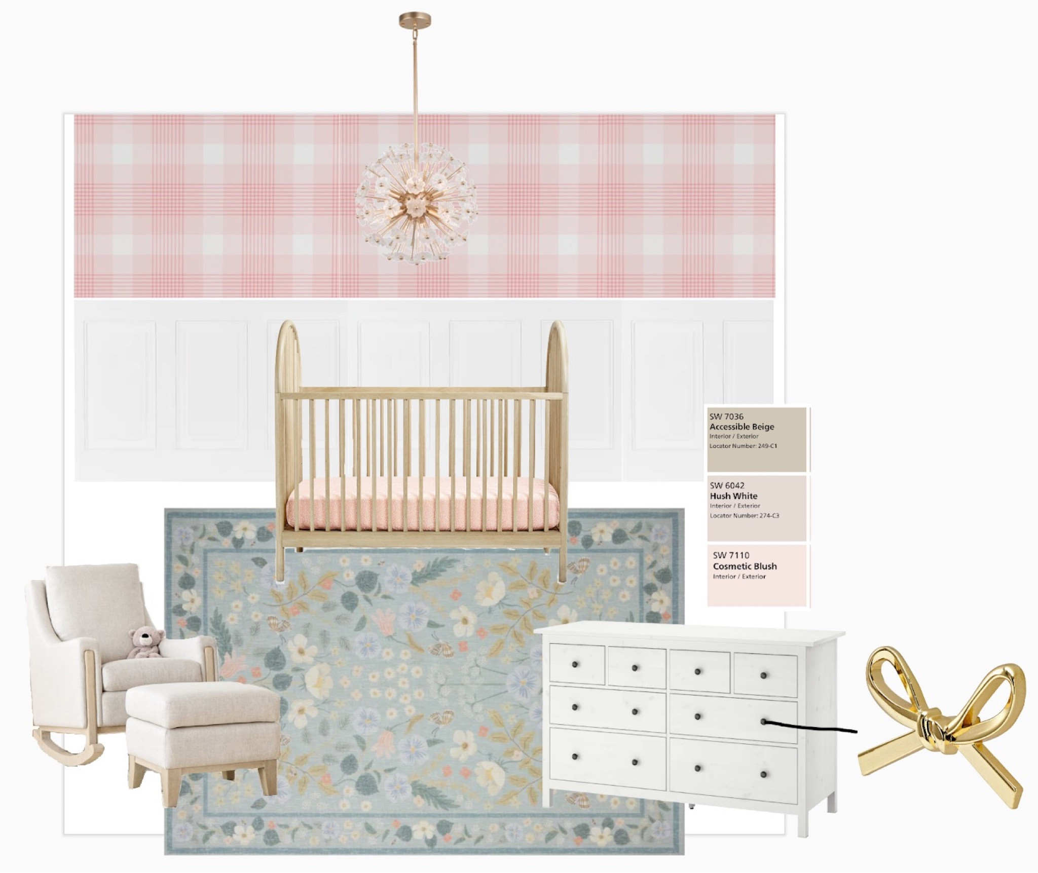 Looove this nursery look I just put together based off the Rifle Paper Co rug on wayfair 🥹😍 

#LTKbump #LTKhome #LTKbaby