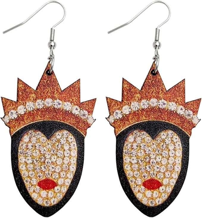 Halloween Pumpkin Skull Crown Skeleton Shpae Dangle Earrings Colorful Rhinestone Crystal Pearl Ea... | Amazon (US)