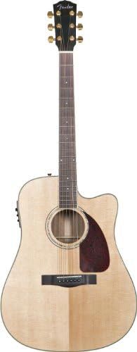 Fender CD-320ASCE Dreadnought Cutaway Acoustic-Electric Guitar, Rosewood Fretboard - Natural | Amazon (US)