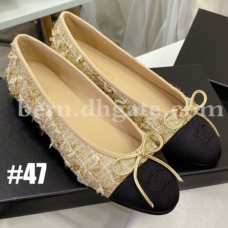 Cha Nel Premium Leather/Canvas DUPE Fashion Womens Flat Bottom Casual Shoes Loafers From Bern, $9... | DHGate