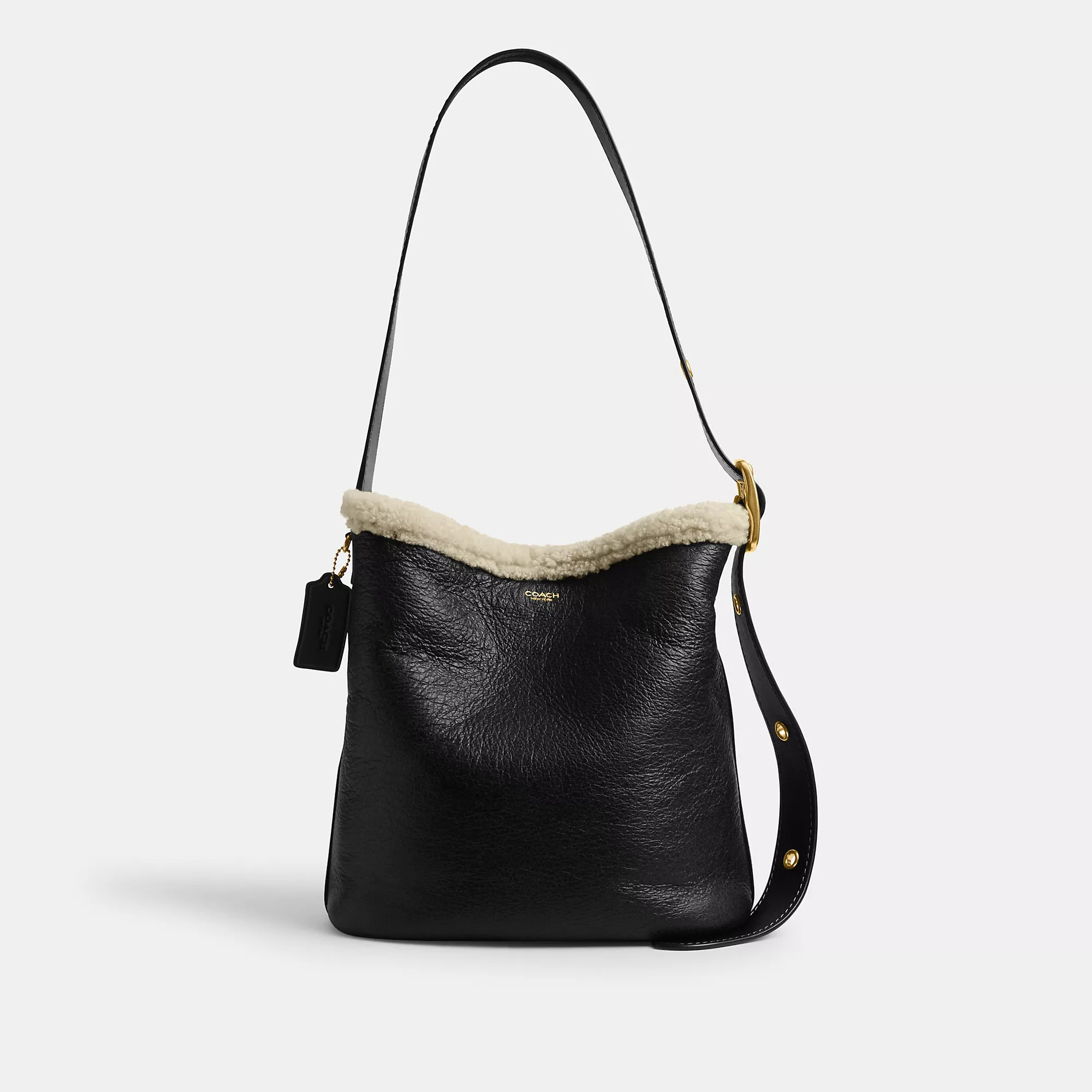 Bleecker Bucket Bag In Shearling | Coach Outlet US