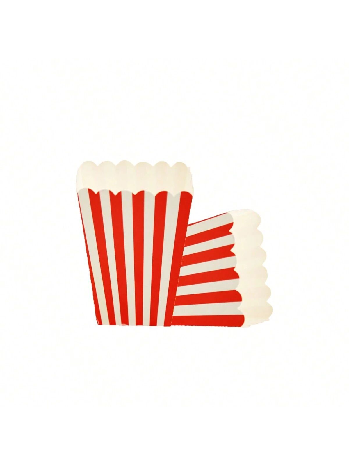 12pcs Red Stripe Design Popcorn Box, Red Stripe Birthday Party Decoration Snack Box Popcorn Bucke... | SHEIN