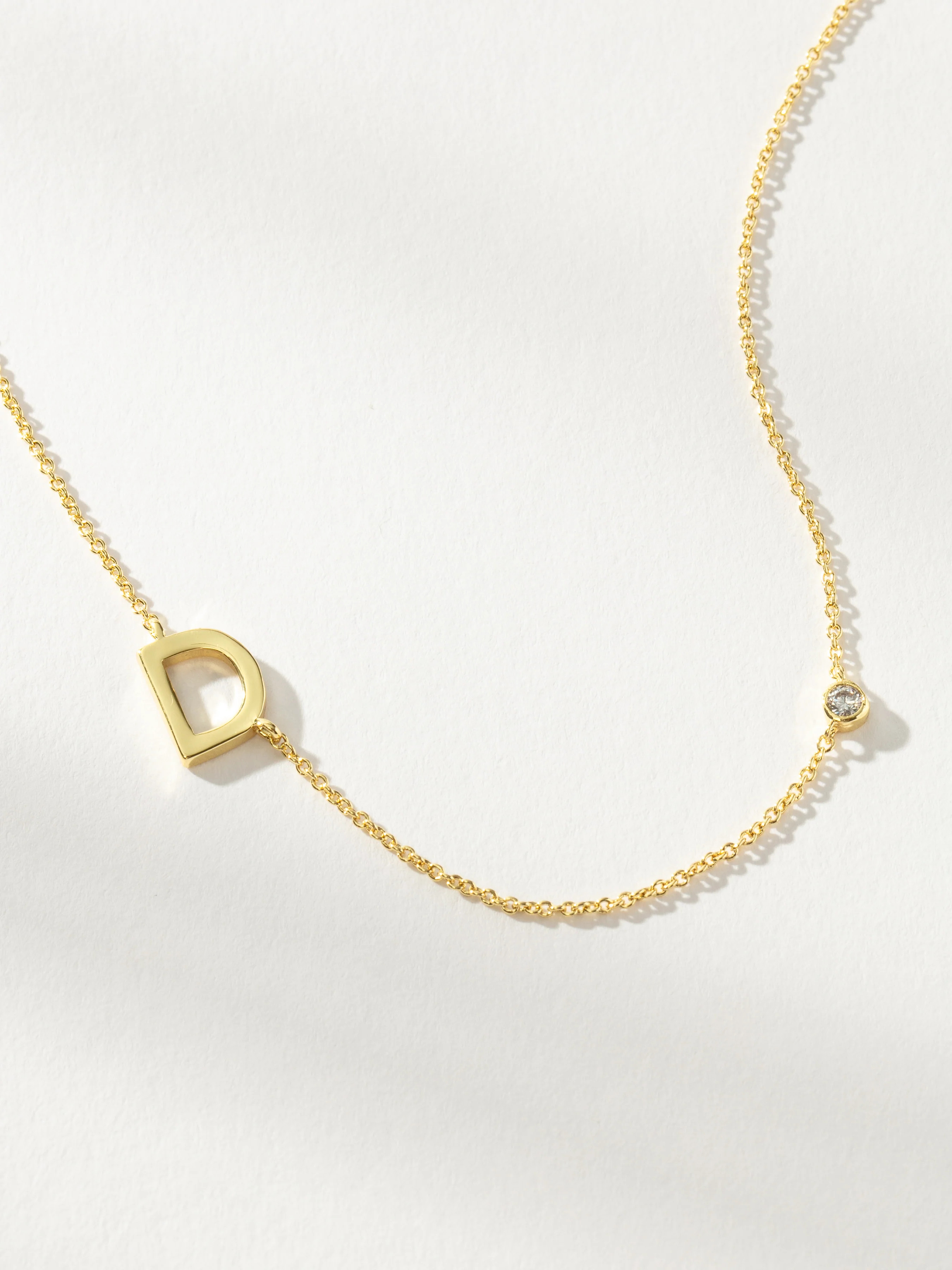 Personalized Touch Initial Chain Necklace in Gold | Uncommon James | Uncommon James