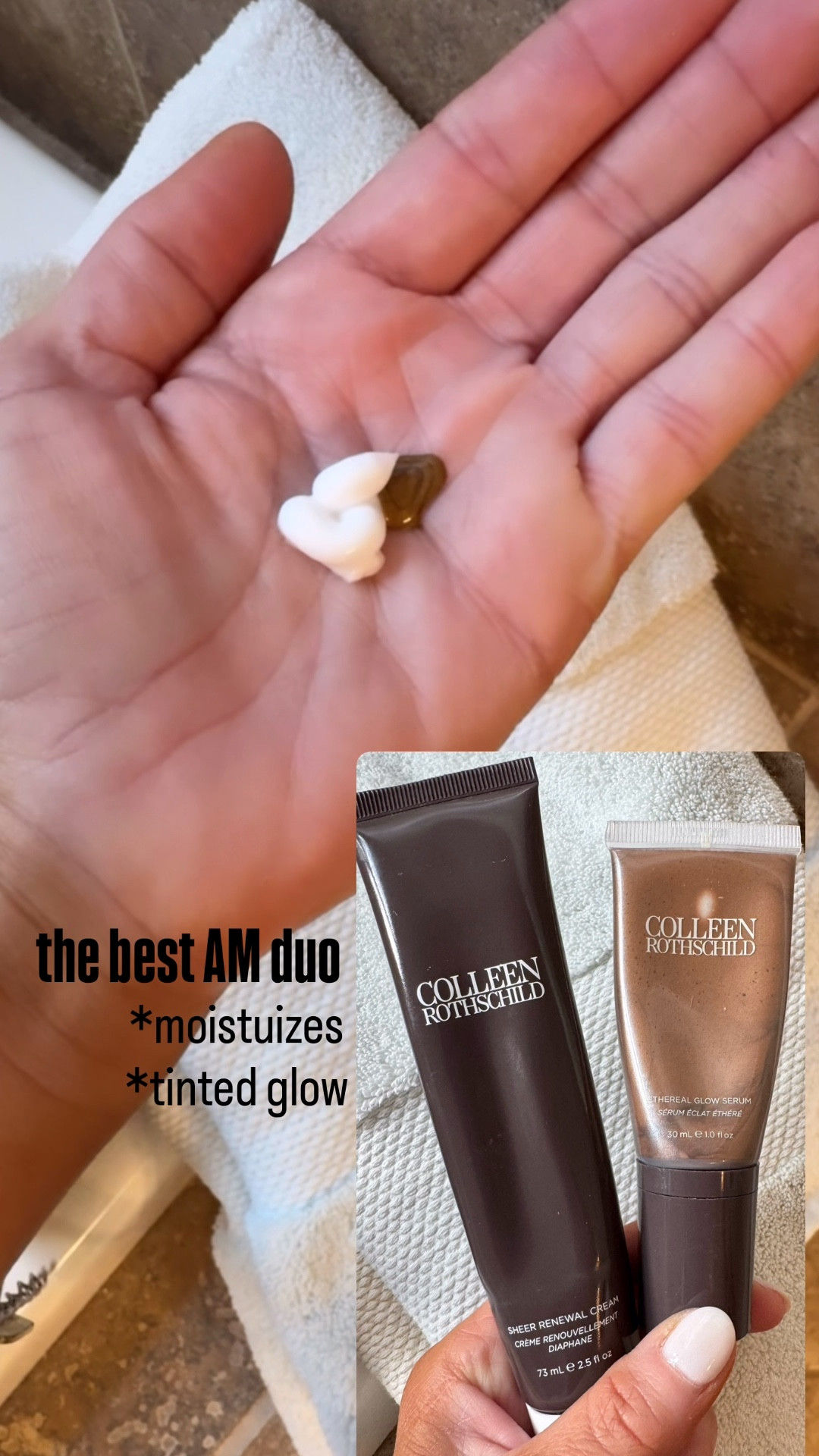 Morning skincare duo. Moisturized and gives a tinted glow. Perfect under daily makeup. Colleen Rothschild. 
Use code: TWOPEAS20

#LTKBeauty #LTKSeasonal #LTKOver40