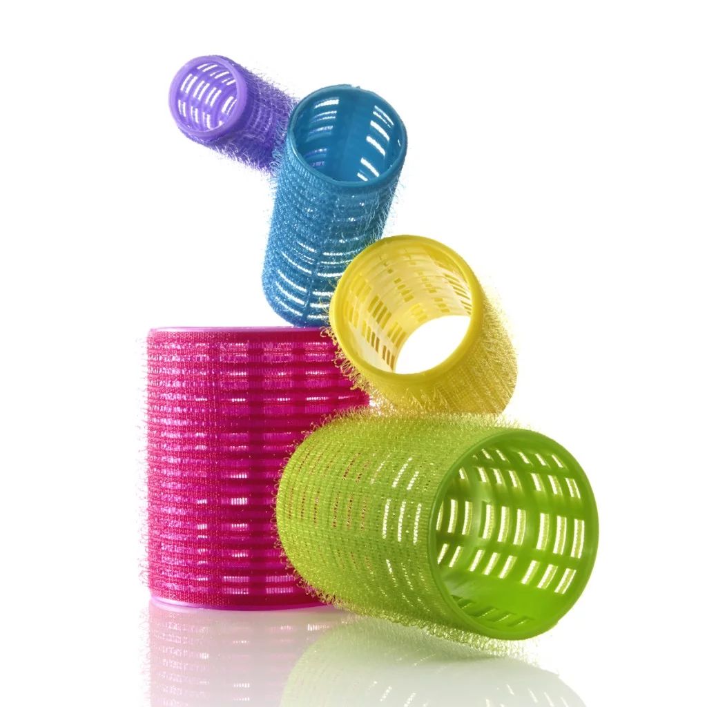 Conair Classic Self Grip Hair Rollers for Glam Preparation, Assorted Sizes, in Neon Colors, 31ct | Walmart (US)
