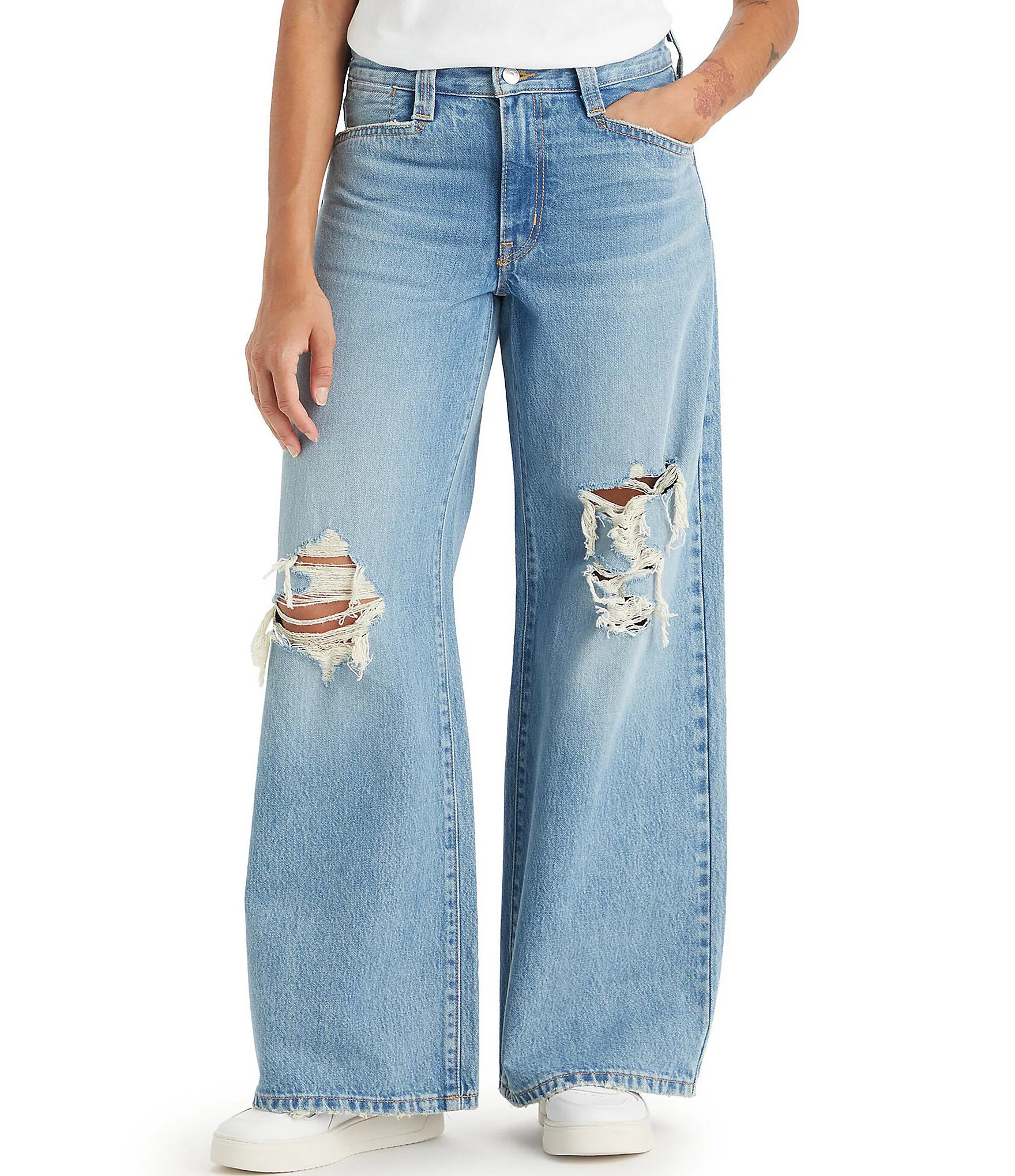 Levi's® 94 Mid Rise Wide Leg Baggy Jeans | Dillard's