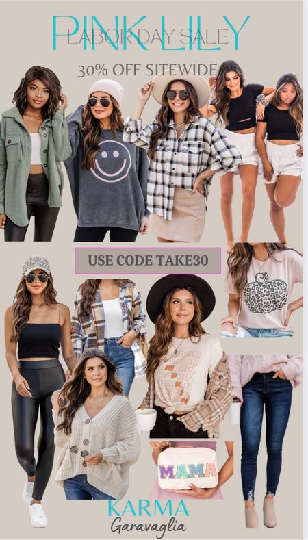 Pink Lily, Pink Lily Fall, Pink Lily Labor Day Sale. 30% off sitewide. Use code: TAKE30, graphic tee, Fall graphic tshirt, smiley face sweatshirt, corded sweatshirt, shacket, Lululemon dupe shorts, faux leather leggings, Pink Lily bestsellers, trendy jeans #falloutfit #competition #falloutfits #fallshacket

Follow me @karmagaravaglia for more fashion finds, sales, beauty faves and more! So glad you’re here!! XO!!

#LTKunder50 #LTKSeasonal #LTKsalealert