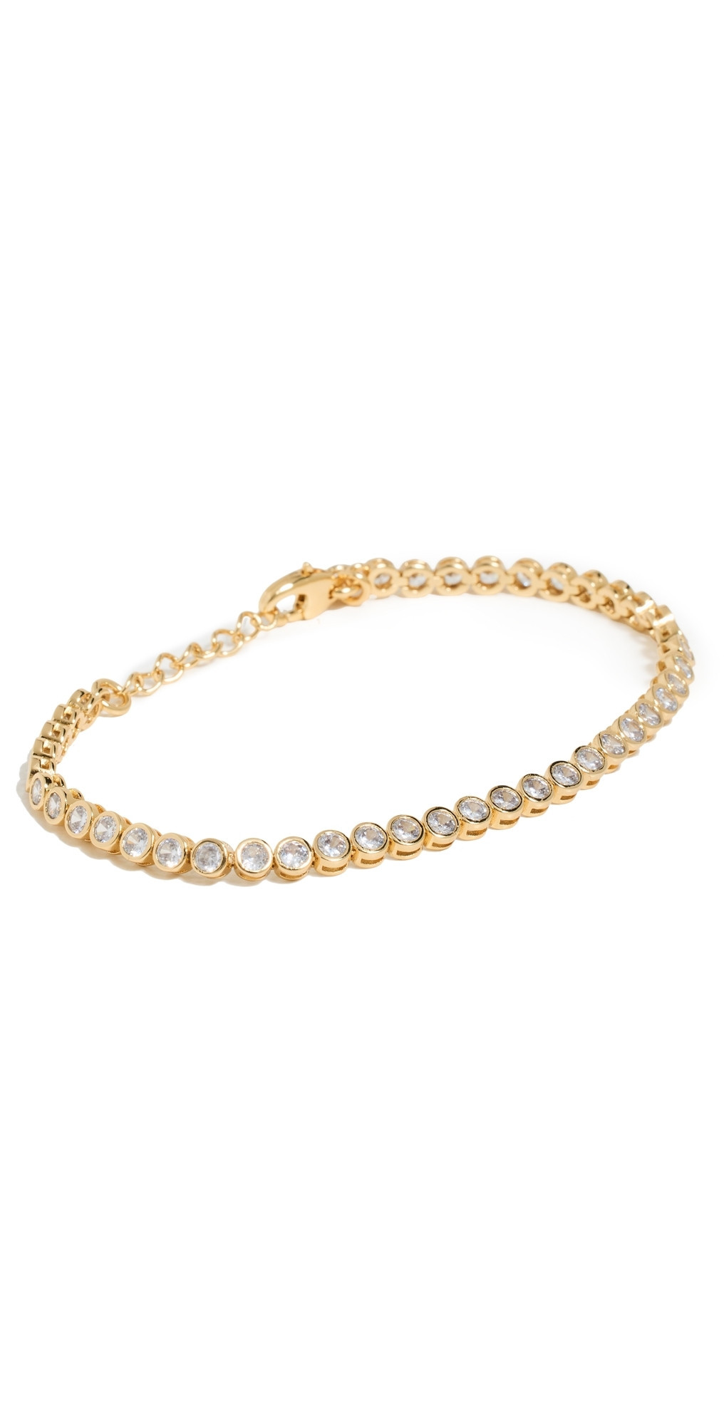 Madewell Tennis Bracelet Pale Gold One Size | Shopbop