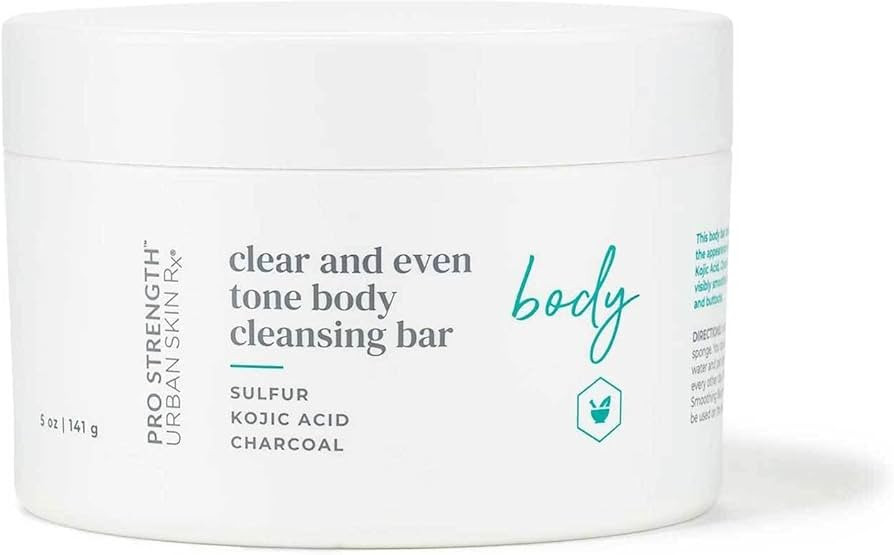 Urban Skin Rx Clear and Even Tone Body Cleansing Bar | Smoothing + Clarifying Cleanser Promotes E... | Amazon (US)