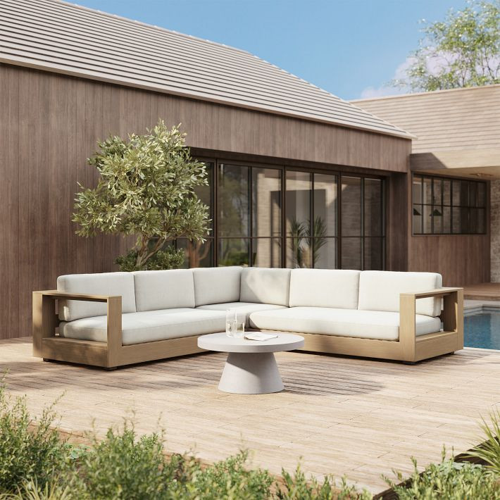 Telluride Outdoor 3-Piece L-Shaped Sectional (115") | West Elm (US)