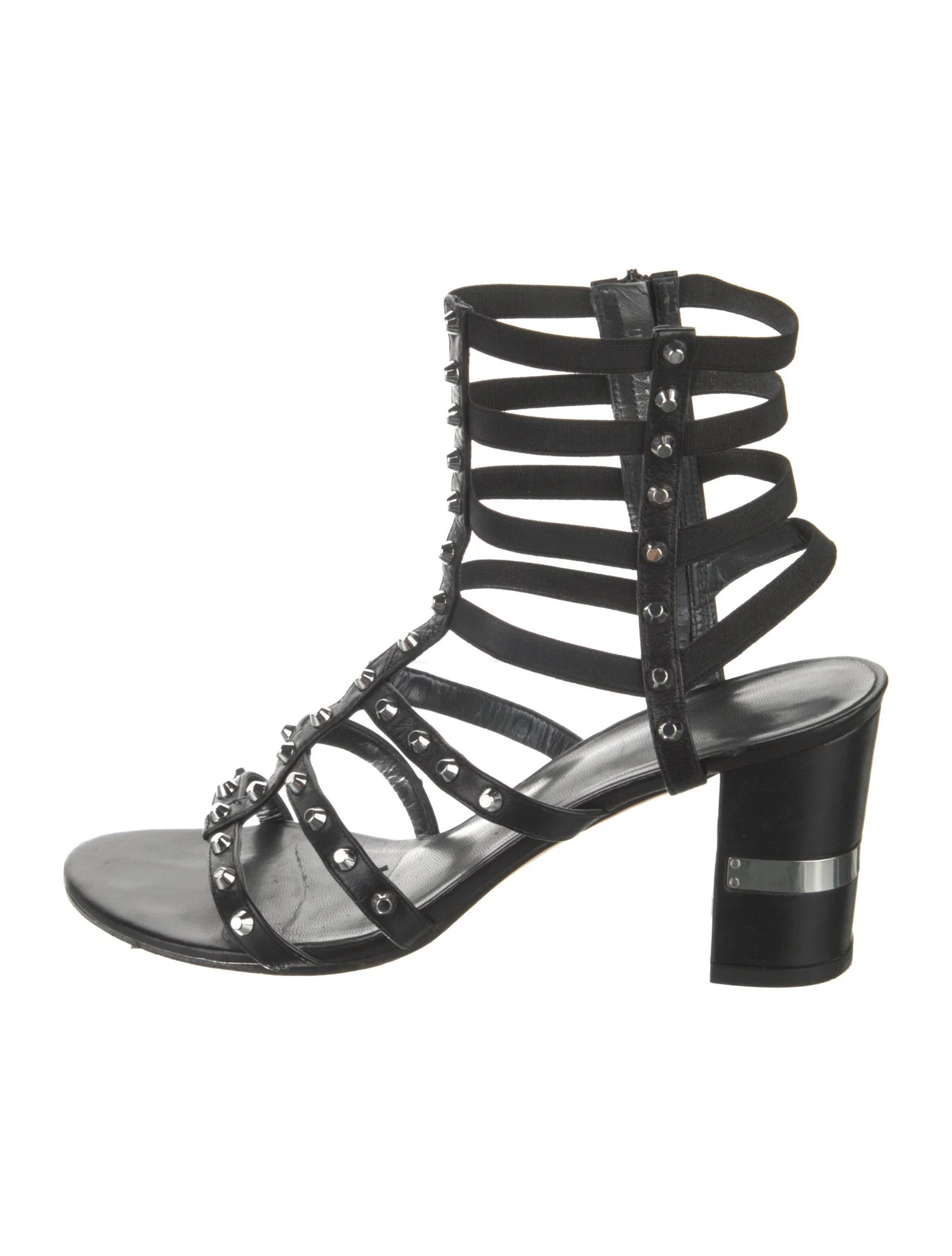 Leather Studded Accents Gladiator Sandals | The RealReal