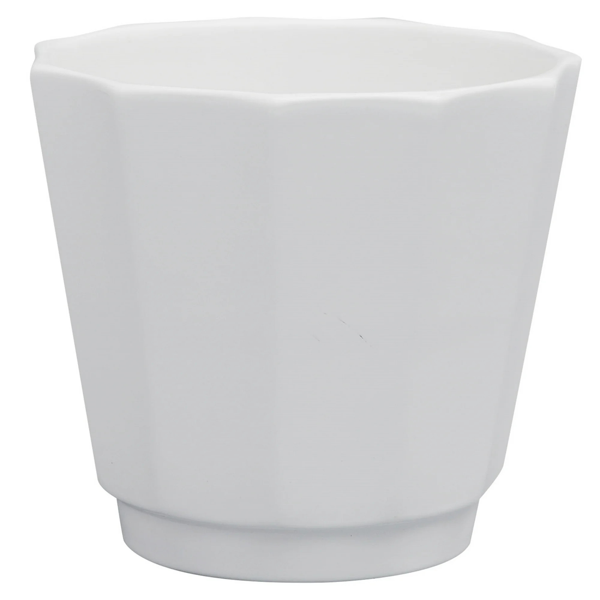 Mainstays Pottery 12" White GEO Ceramic Planter | Walmart (US)