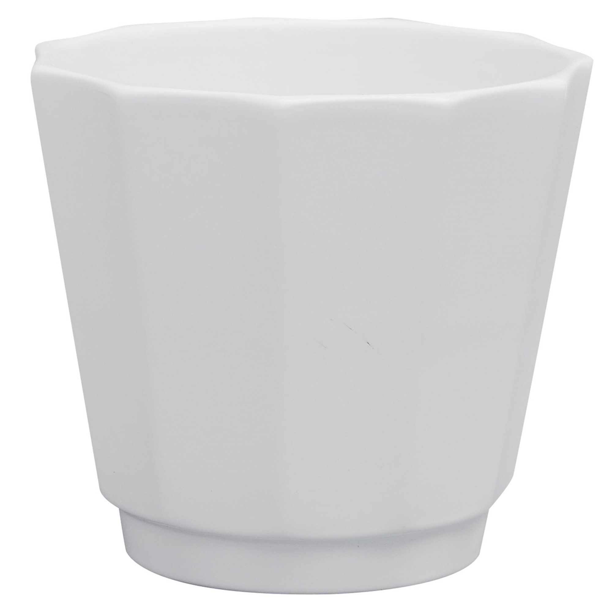 Mainstays Pottery 12" White GEO Ceramic Planter | Walmart (US)