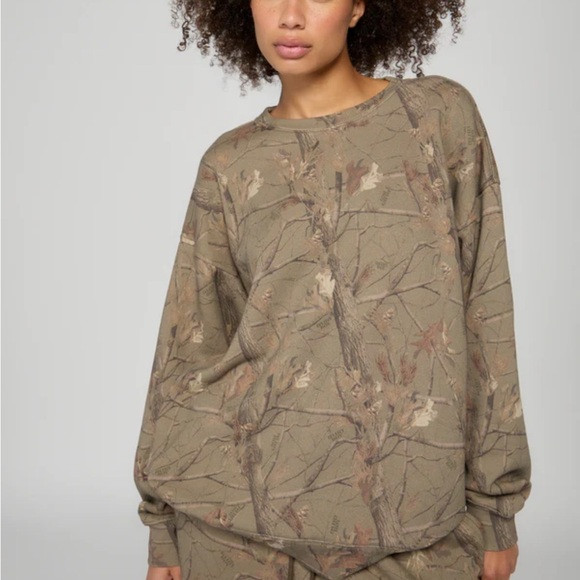 Dairy Boy Oversized Crewneck - Evergreen Camo/Orange | Poshmark