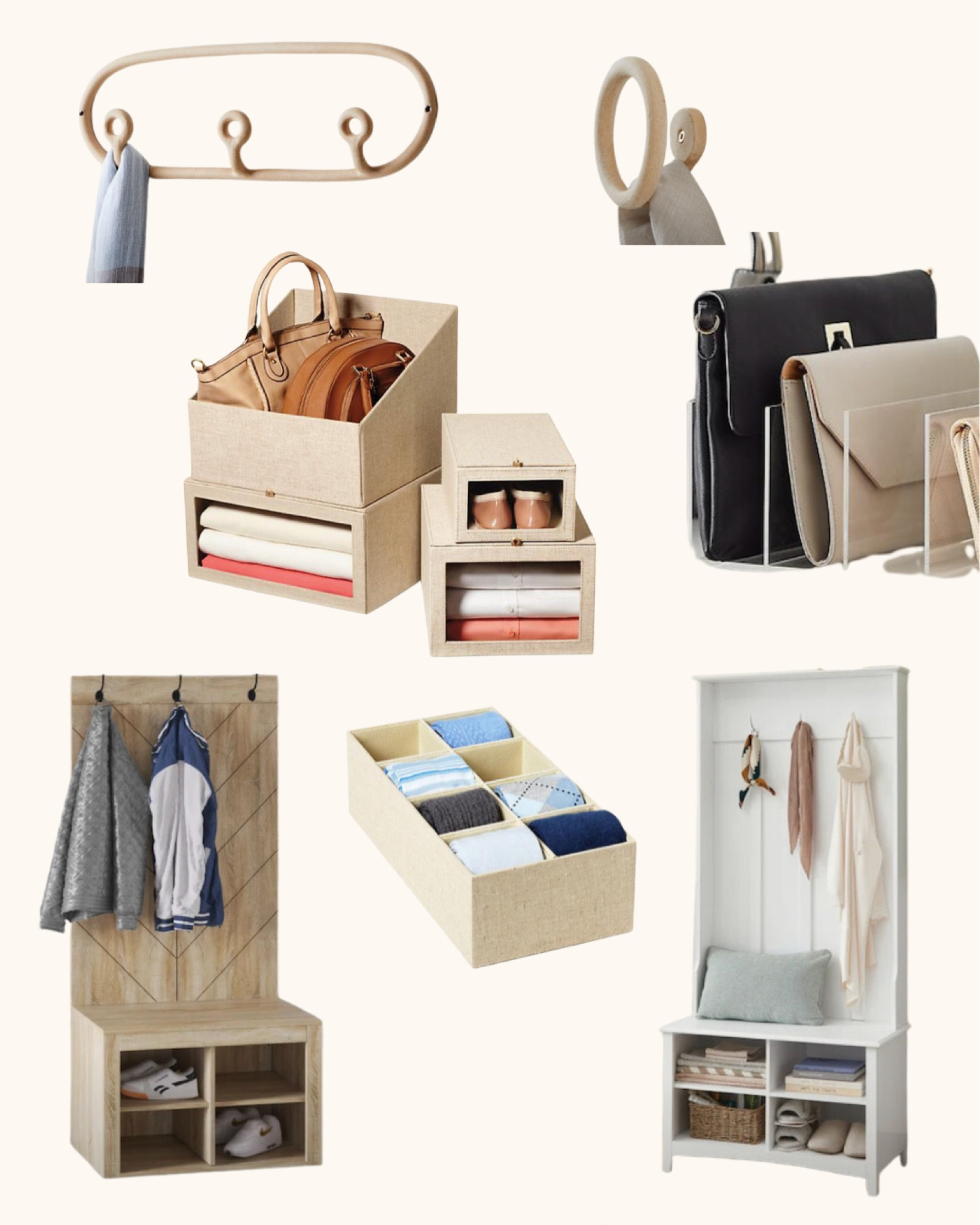 Purses and belt storage solutions 