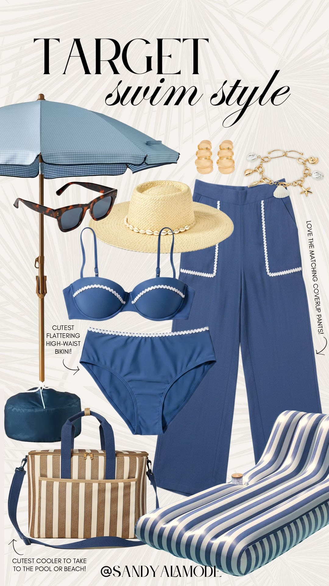 Trendy target swim style. Target swim. Target finds. Target solid and striped swim collection. Target summer style. Trendy beach day style. Pool day outfit. Summer hosting. Summer hearth and hand must haves. Matching swim and coverup pants. Flattering high waist bikini.

#LTKootd #LTKSeasonal #LTKSwim