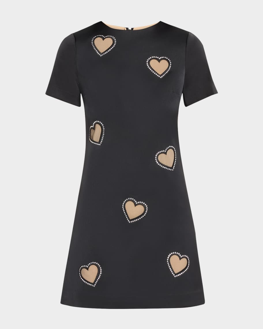 Clyde Embellished Cap-Sleeve Shift Dress | Neiman Marcus