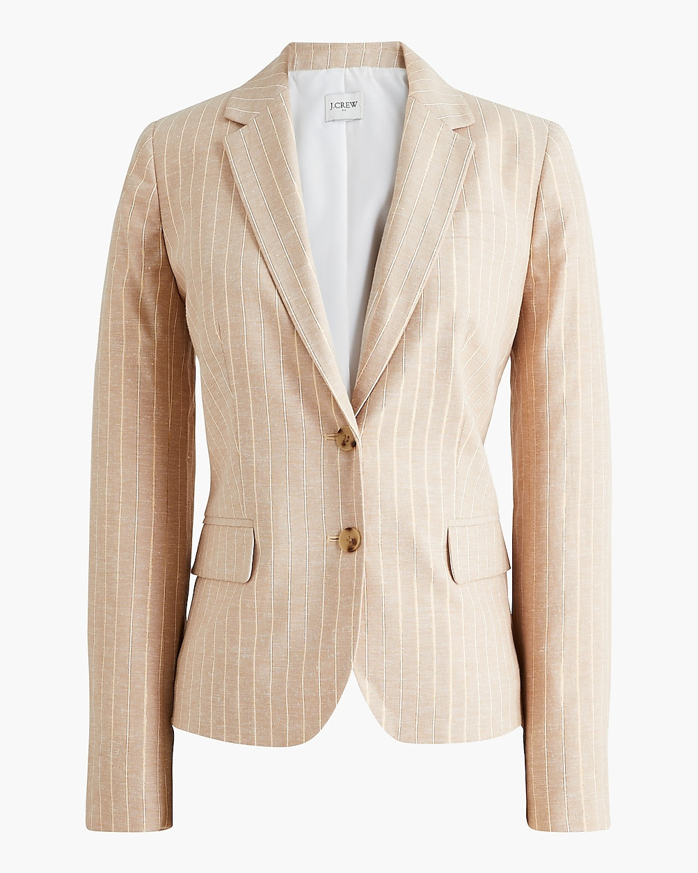 Pinstripe linen-blend schoolboy blazer | J.Crew Factory