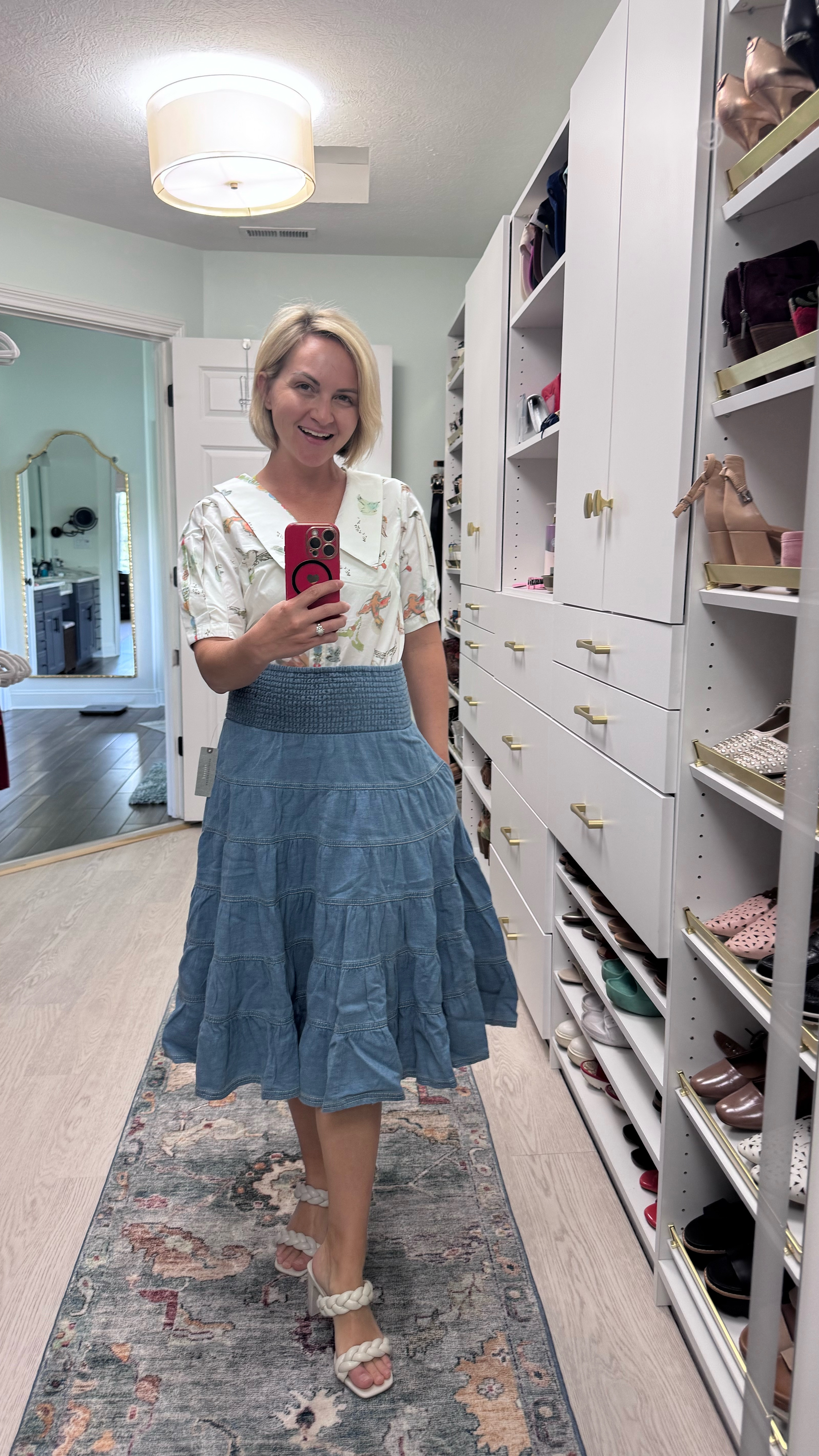 Anthropologie spring haul!

Denim skirt (in a petite size - yay!!), bird button down blouse, the perfect purse, and summer’s favorite wooden heels!

#LTKPetite #LTKShoeCrush #LTKStyleTip