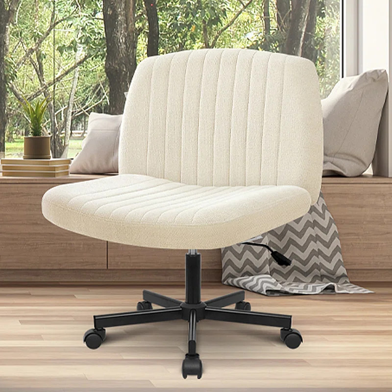 Keyri Criss Cross Office Desk Chair With Wheels | Wayfair North America