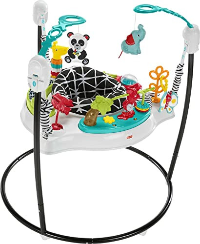 Fisher-Price Baby Bouncer Pink Petals Jumperoo Musical Activity Center with Lights Sounds & Developmental Toys | Amazon (US)