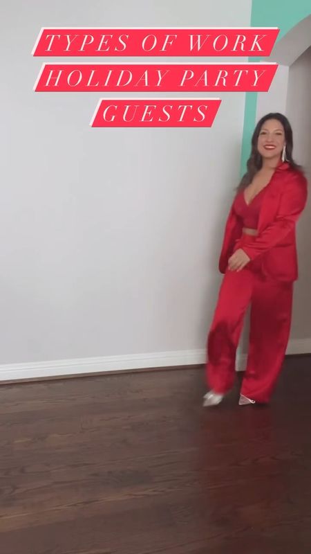 Holiday party suit, satin suit, Christmas outfit, Christmas party SaleSaleSaleSaleSale, Christmas 

#LTKHoliday #LTKHolidaySale #LTKfindsunder100