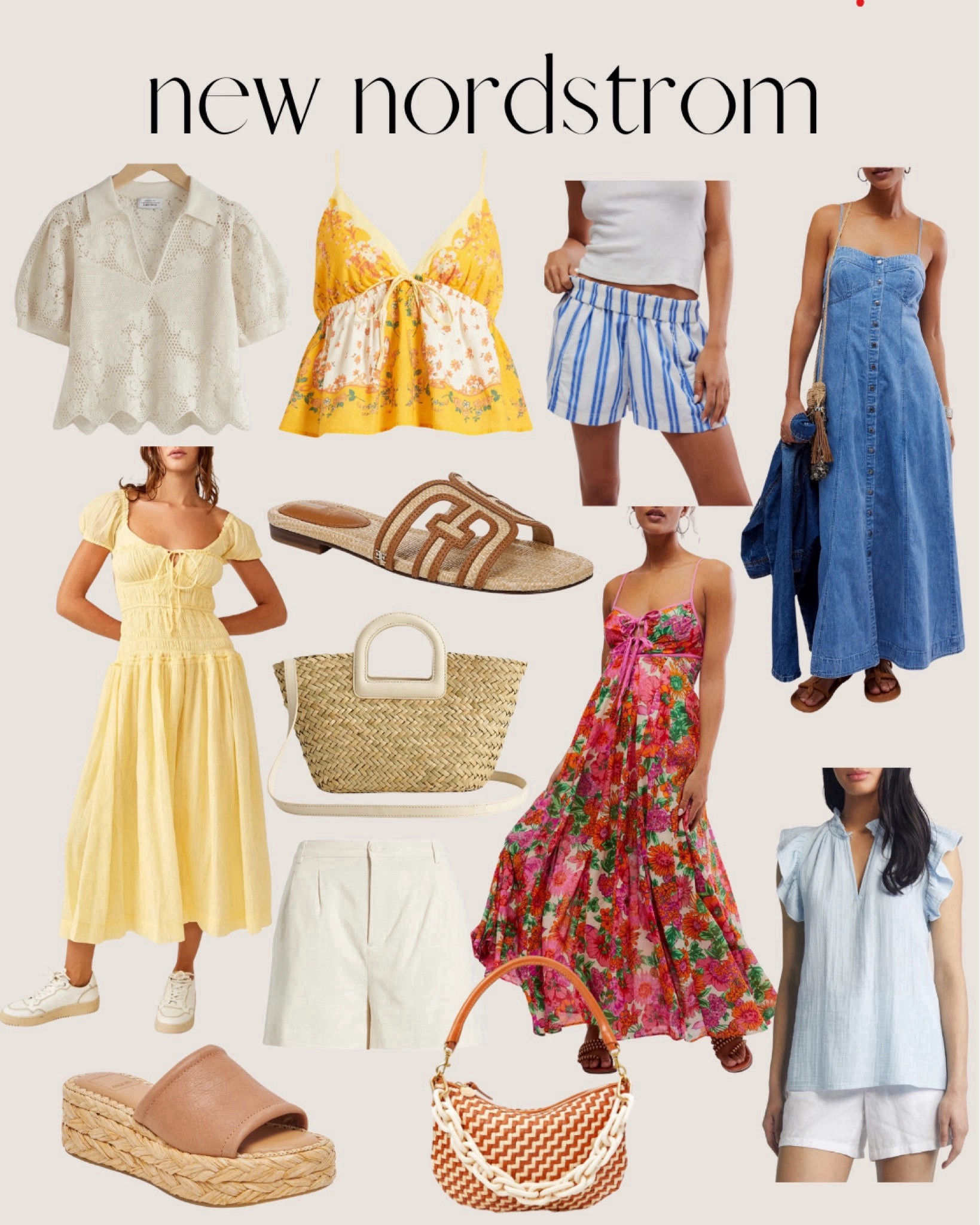 new nordstrom 🫶🏻

summer finds, summer tops, summer dresses, sandals, denim dress, straw bag 

#LTKShoeCrush #LTKWorkwear #LTKFindsUnder100