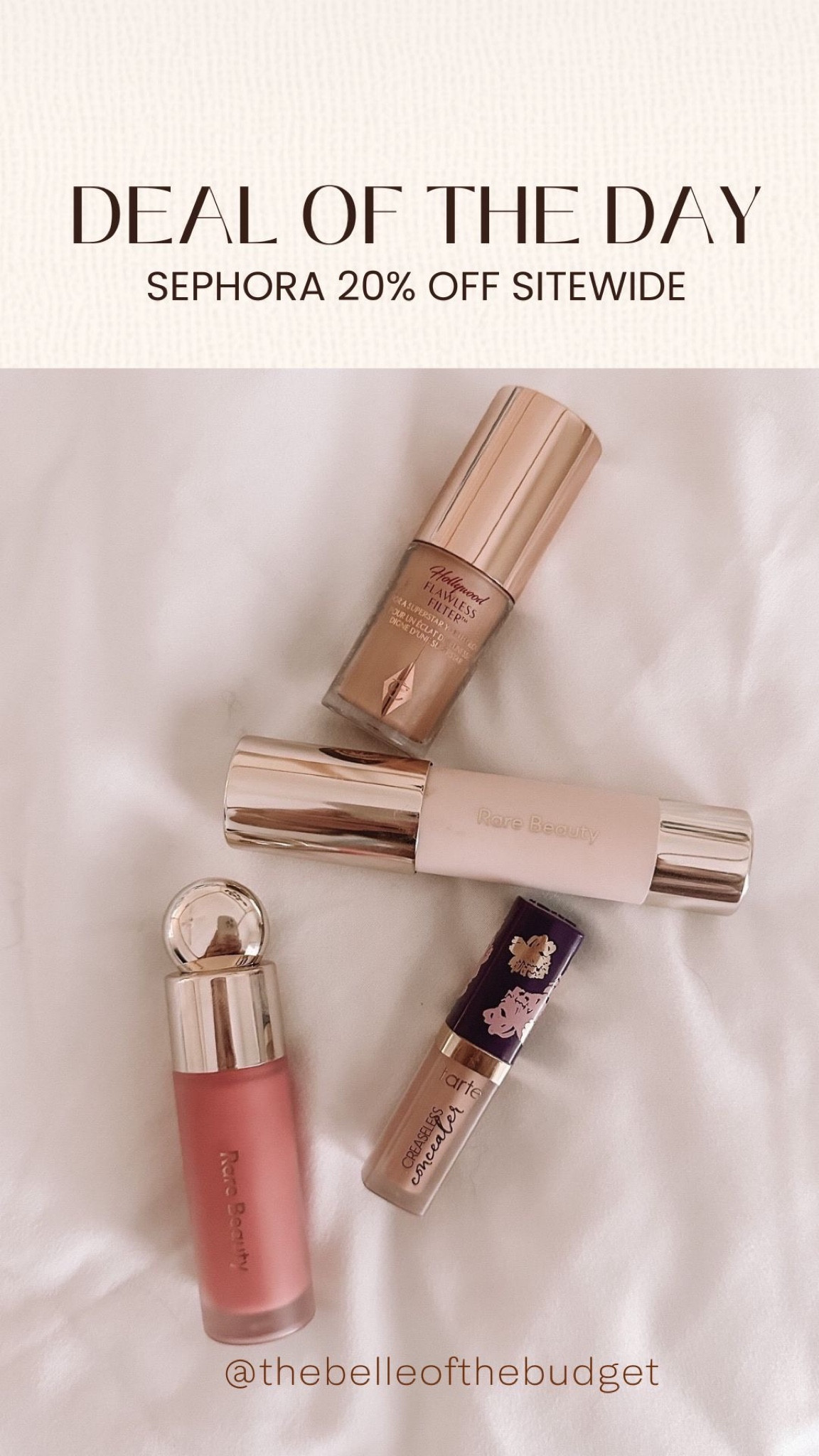 Sephora deal of the day! 20% off sitewide! 

#LTKsalealert #LTKbeauty