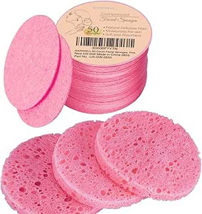 GAINWELL 50-Count Compressed Facial Sponges for Daily Facial Cleansing and Exfoliating, 100％ Na... | Amazon (US)