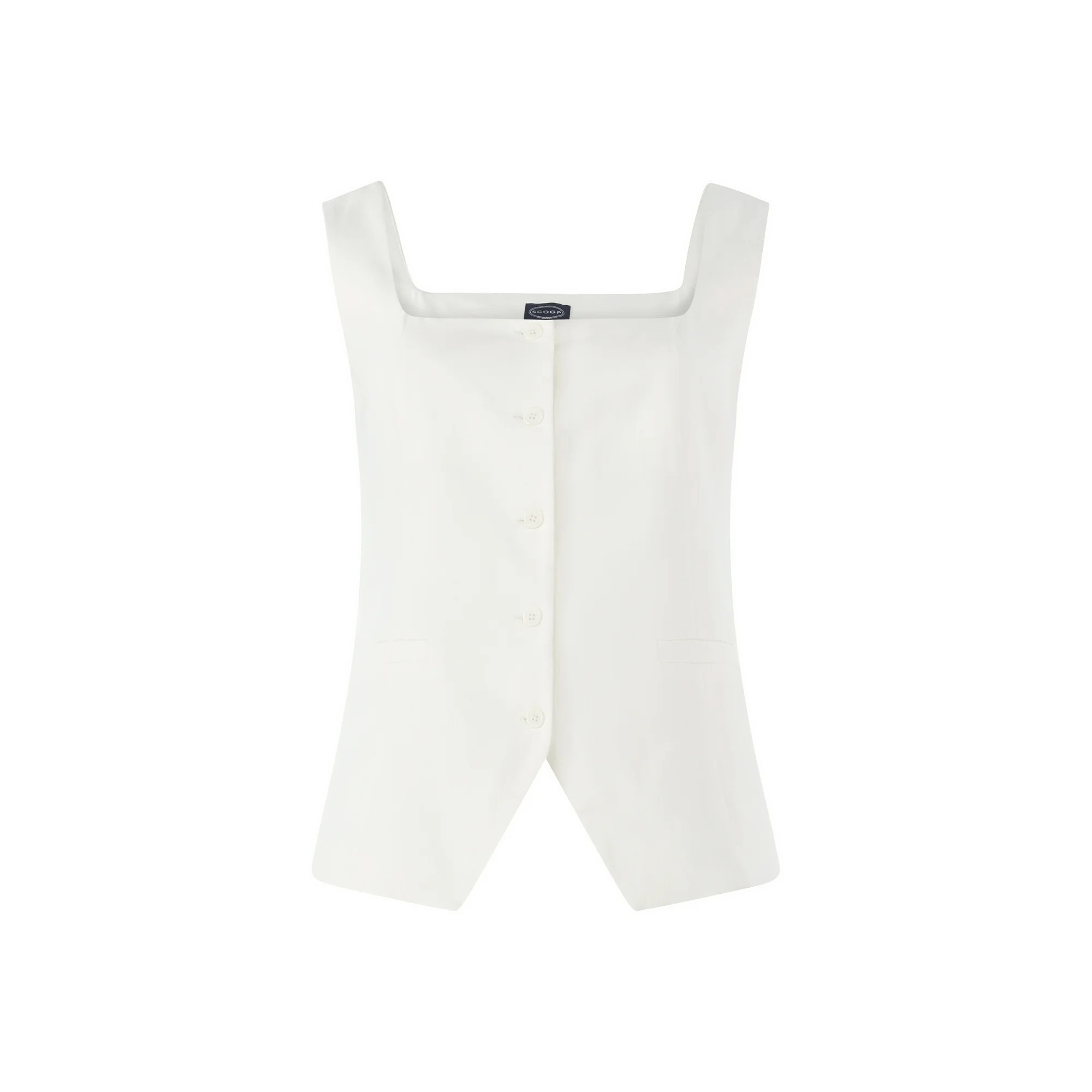 Scoop Women's and Women's Plus Linen Blend Longline Vest, Sizes XS-4X | Walmart (US)