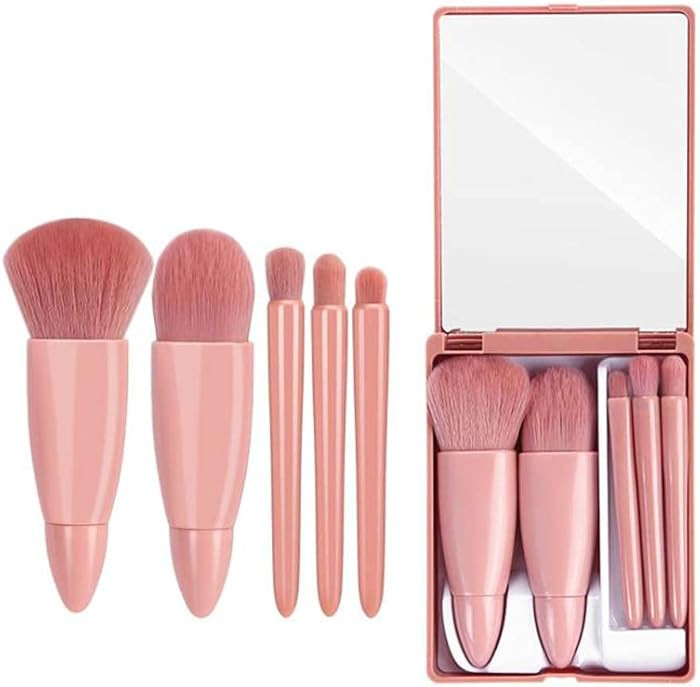 Easy-taken Travel Makeup Brush Set, COSHINE 5pcs Mini Complete Function Cosmetic Brushes Kit (5pc... | Amazon (US)