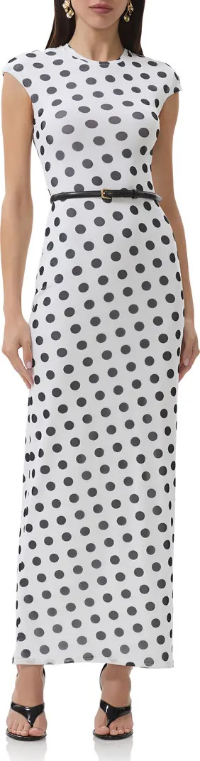 Cody Print Cap Sleeve Mesh Maxi Dress | Nordstrom